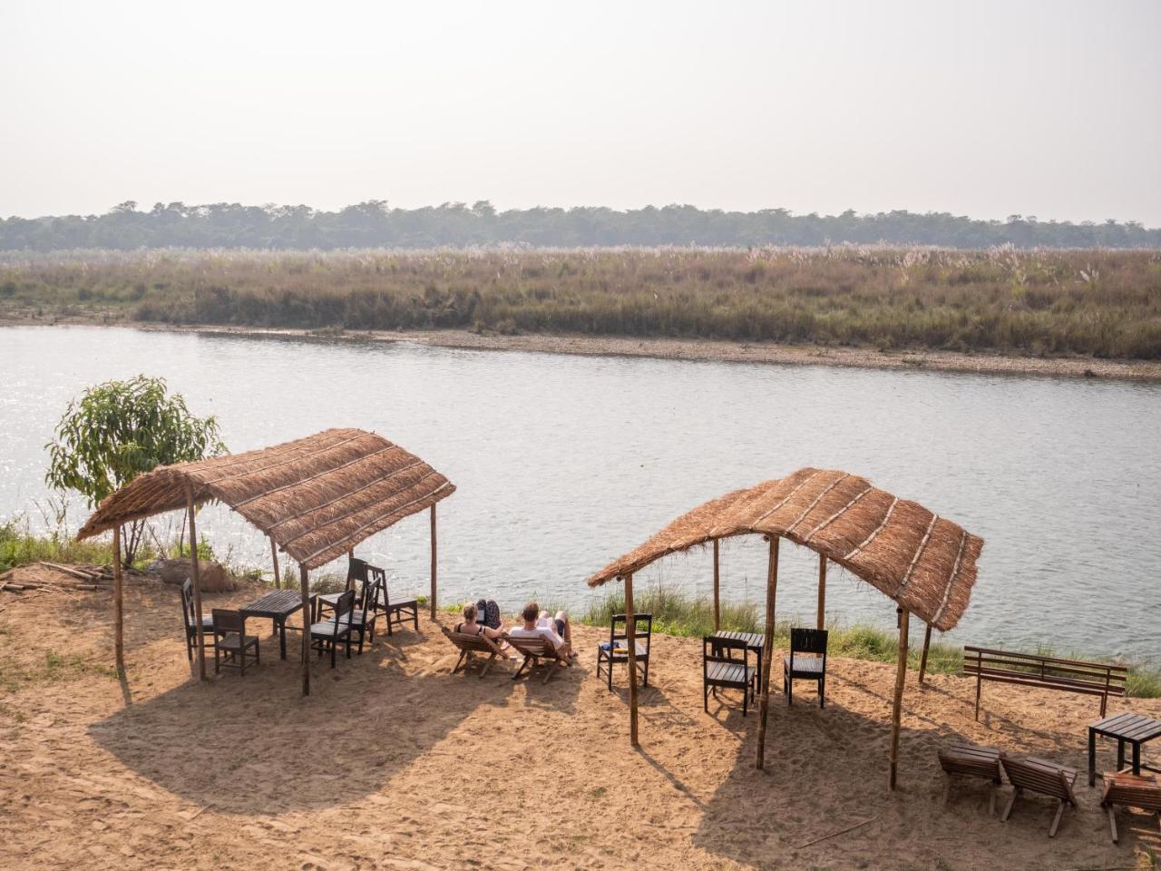 Hotel Jungle Wildlife Camp Sauraha Exterior foto