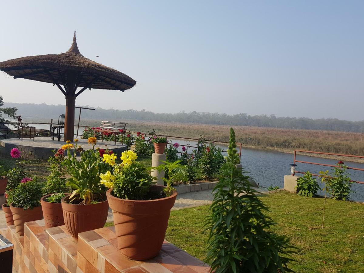 Hotel Jungle Wildlife Camp Sauraha Exterior foto